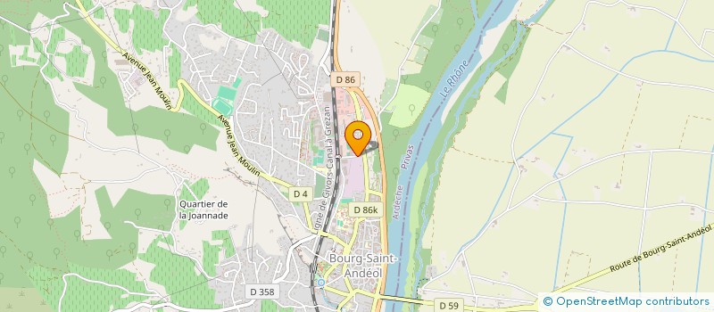 localisation de l'entreprise ASSOCIATION ECATE à BOURG-SAINT-ANDEOL
