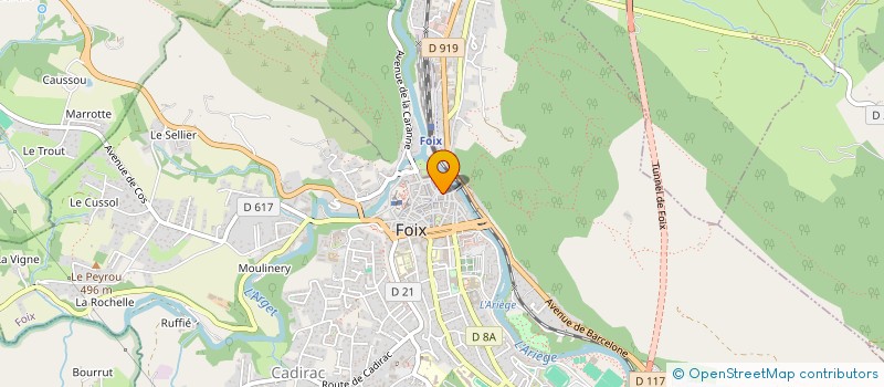 localisation de l'entreprise ASSOCIATION ECHANGES DE SAVOIRS à FOIX