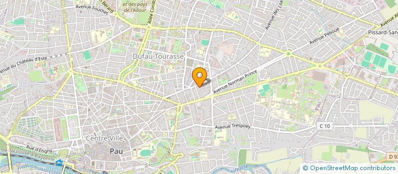 localisation de l'entreprise ASSOCIATION ECHANGES ENSEIGNANTS à PAU