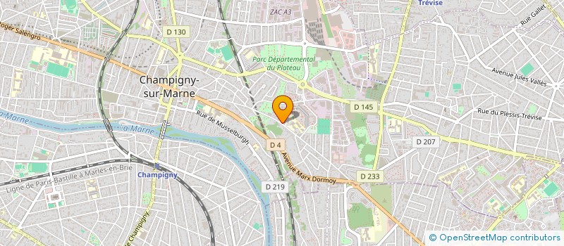 localisation de l'entreprise ASSOCIATION ECHANGES ET ACTION à CHAMPIGNY-SUR-MARNE