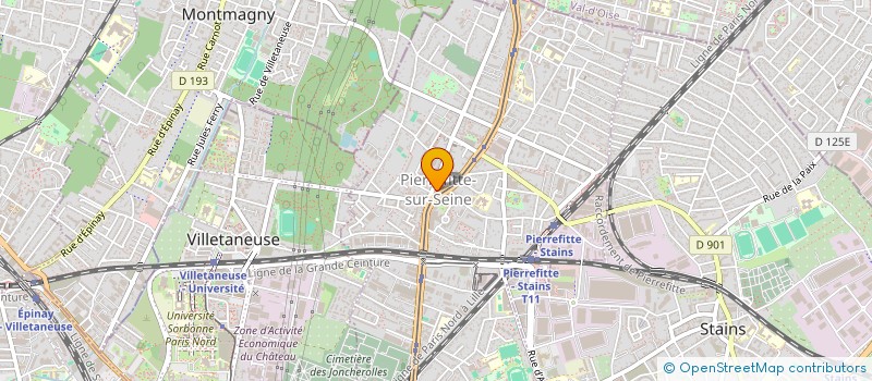 localisation de l'entreprise ASSOCIATION ECHIQUEENNE DE PIERREFITTE L'ECHIQUIER PIERREFITTOIS  PIERREFITTE-SUR-SEINE