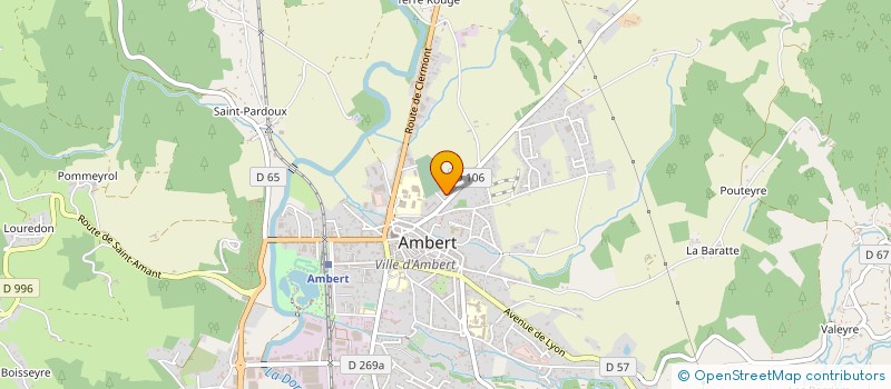 localisation de l'entreprise ASSOCIATION ECHO AMBERT à AMBERT