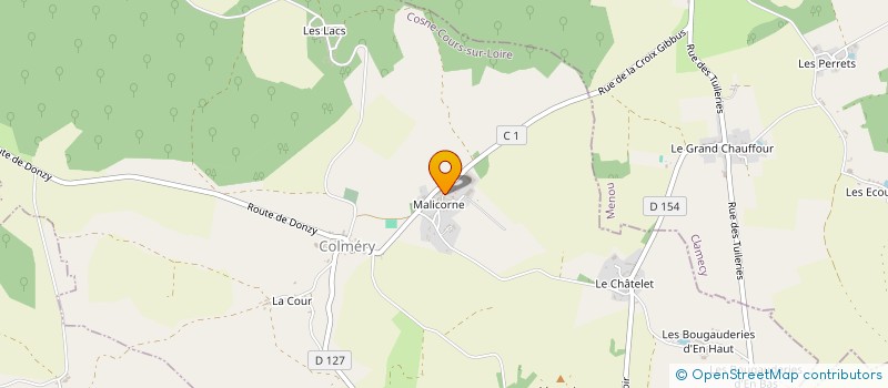 localisation de l'entreprise ASSOCIATION ECHO D'ETOILES  COLMERY