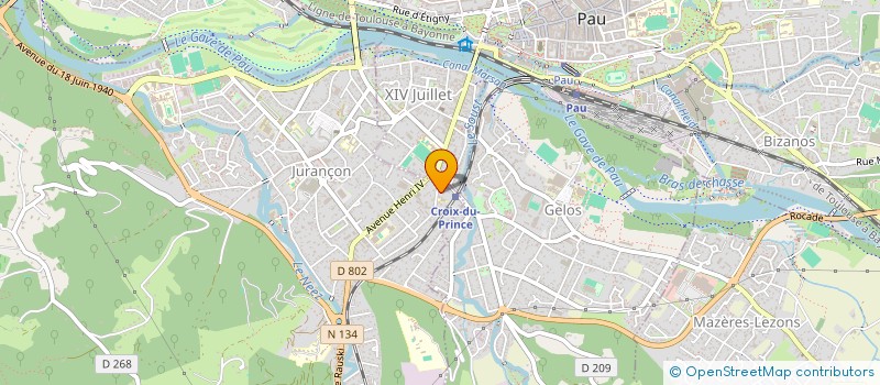 localisation de l'entreprise ASSOCIATION ECHO DU TAO  JURANCON