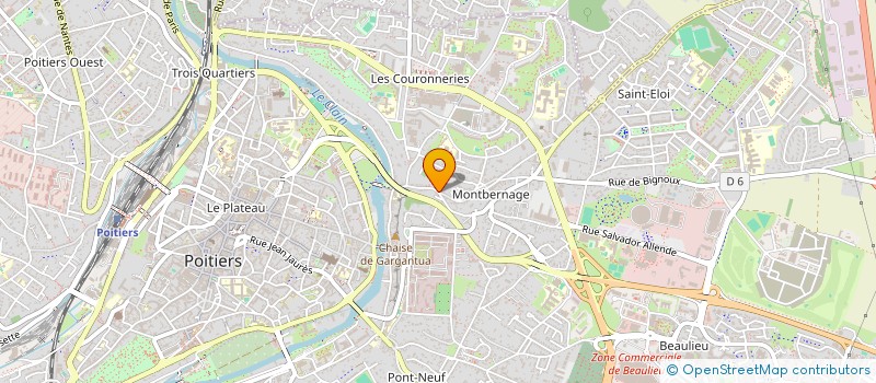 localisation de l'entreprise ASSOCIATION ECHOBUAGE  POITIERS