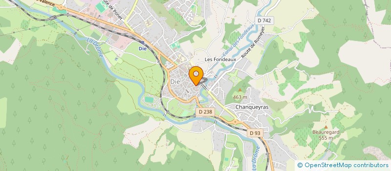 localisation de l'entreprise ASSOCIATION ECLAIRCIE  DIE