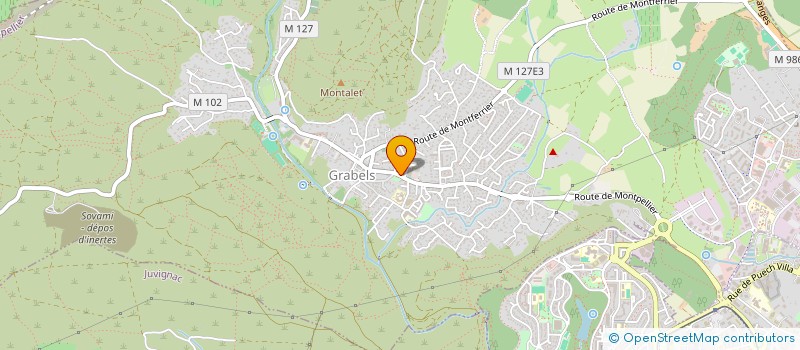 localisation de l'entreprise ASSOCIATION ECLATS à GRABELS