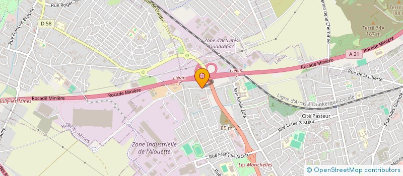 localisation de l'entreprise ASSOCIATION ECLIPSE  LIEVIN