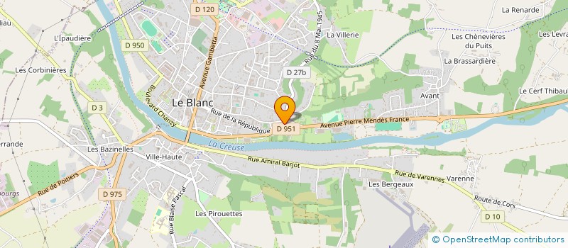 localisation de l'entreprise ASSOCIATION ECLIPSE à LE BLANC
