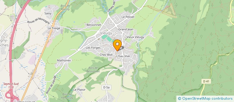 localisation de l'entreprise ASSOCIATION ECLORE 74 à ANNECY