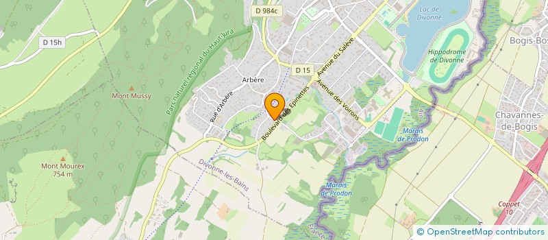 localisation de l'entreprise ASSOCIATION ECOCULTURE à DIVONNE-LES-BAINS