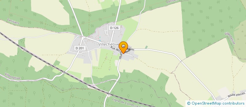 localisation de l'entreprise ASSOCIATION ECOL'OTHE  VILLECHETIVE