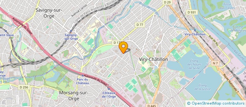 localisation de l'entreprise ASSOCIATION ECOLE ANNOURA (ACELA) à VIRY-CHATILLON