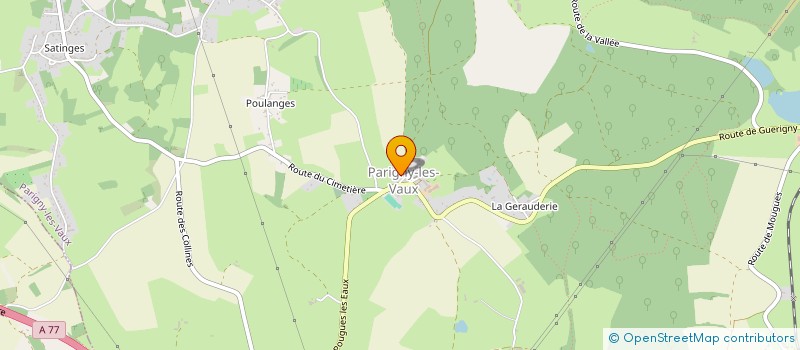 localisation de l'entreprise ASSOCIATION ECOLE BUISSONNIERE à PARIGNY-LES-VAUX