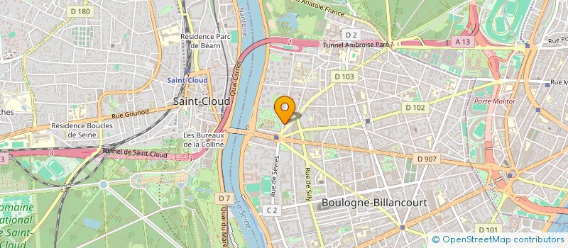 localisation de l'entreprise ASSOCIATION ECOLE CHANGER DE CAP ( AECC ) à BOULOGNE-BILLANCOURT