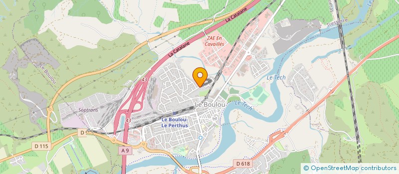 localisation de l'entreprise ASSOCIATION ECOLE DE RUGBY DE LE BOULOU  LE BOULOU