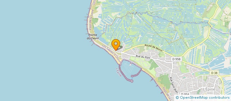 localisation de l'entreprise ASSOCIATION ECOLE DE VOILE DES PERLES à L'EPINE