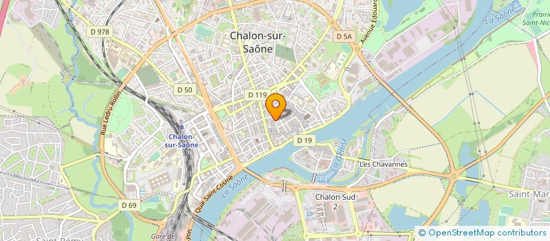 localisation de l'entreprise ASSOCIATION ECOLE DU CHAT à CHALON-SUR-SAONE