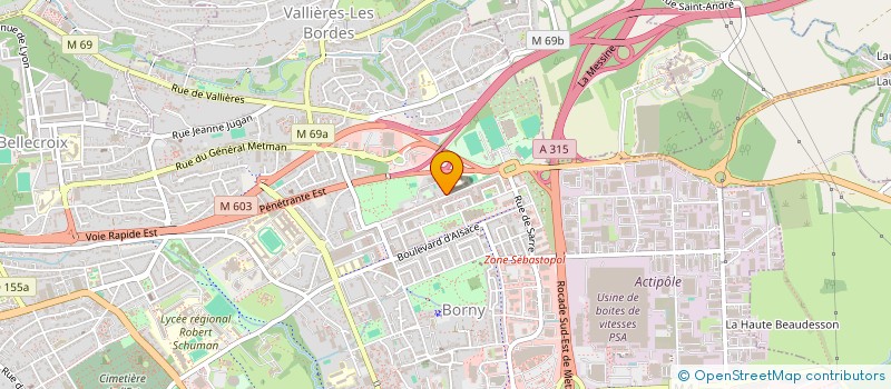 localisation de l'entreprise ASSOCIATION ECOLE ERCKMANN-CHATRIAN 2  METZ