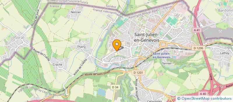 localisation de l'entreprise ASSOCIATION ECOLE F.BULOZ à SAINT-JULIEN-EN-GENEVOIS
