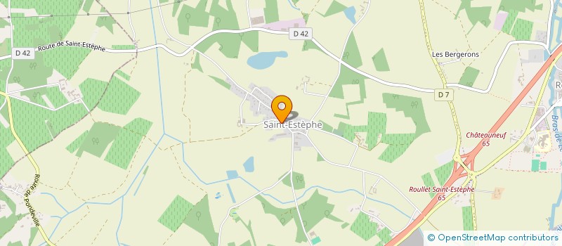 localisation de l'entreprise ASSOCIATION ECOLE JEAN-JACQUES ROUSSEAU  ROULLET-SAINT-ESTEPHE