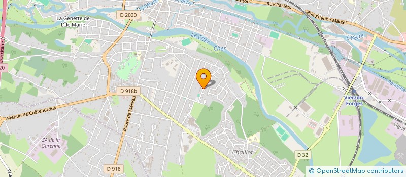 localisation de l'entreprise ASSOCIATION ECOLE JOLIOT CURIE  VIERZON