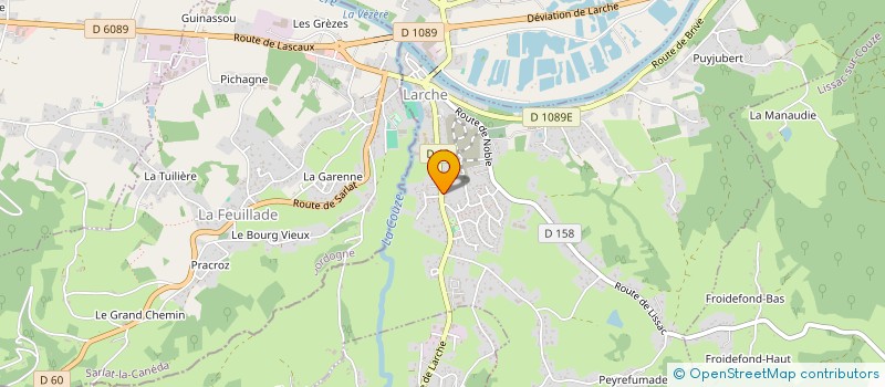 localisation de l'entreprise ASSOCIATION ECOLE LARCHE  LARCHE