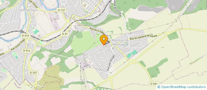 localisation de l'entreprise ASSOCIATION ECOLE MARIE CURIE DE MONTOIS LA MONTAGNE  MONTOIS-LA-MONTAGNE