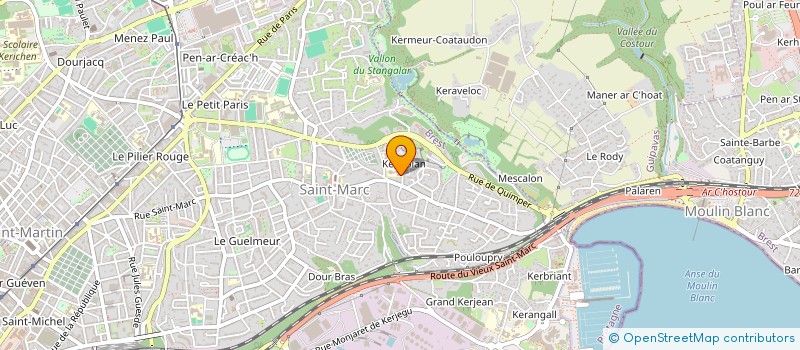 localisation de l'entreprise ASSOCIATION ECOLE PRIMAIRE DE KERISBIAN à BREST