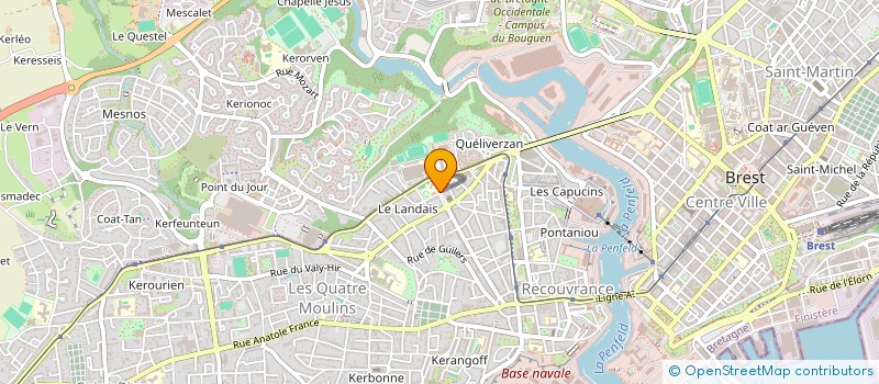 localisation de l'entreprise ASSOCIATION ECOLE PRIMAIRE QUELIVERZAN à BREST