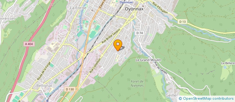 localisation de l'entreprise ASSOCIATION ECOLE SANS FRONTIERE 2028 à OYONNAX