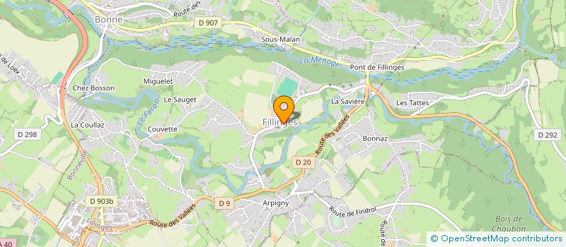 localisation de l'entreprise ASSOCIATION ECOLES ET LOISIRS à FILLINGES