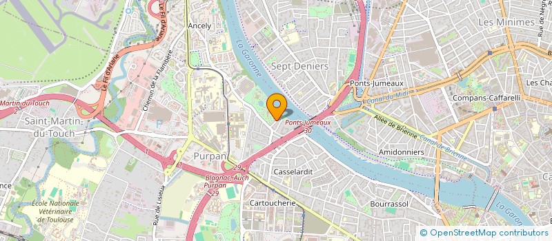 localisation de l'entreprise ASSOCIATION ECOLOGIQUE ET CULTURELLE POUR UNE RELOCALISATION DE L ECONOMIE DANS LE MONDE SOLIDAIRE à TOULOUSE