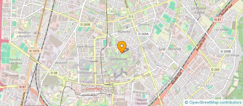 localisation de l'entreprise ASSOCIATION ECONOMIES ET SOCIETES HISTOIRE DE LA PENSEE ECONOMIQUE  GRENOBLE