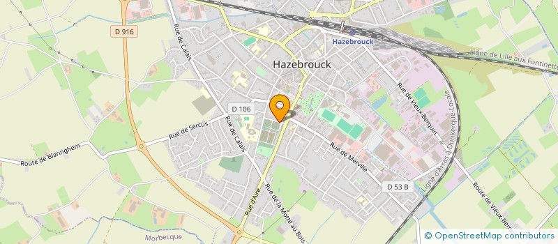 localisation de l'entreprise ASSOCIATION ECOPUR  HAZEBROUCK