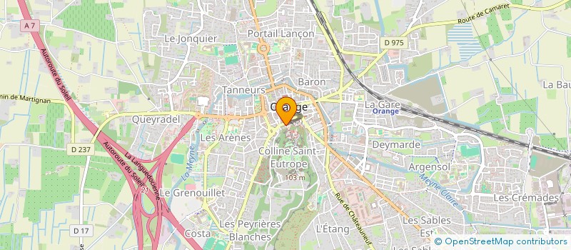 localisation de l'entreprise ASSOCIATION ECOSAINTEUTROPE  ORANGE