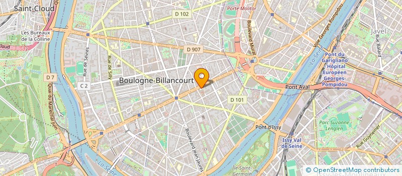 localisation de l'entreprise ASSOCIATION ECOSENS  BOULOGNE-BILLANCOURT