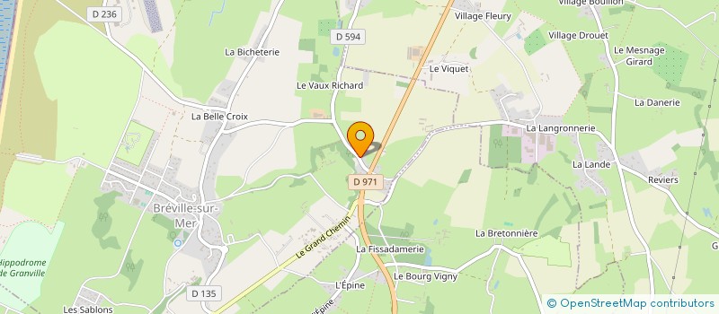 localisation de l'entreprise ASSOCIATION ECTOPLASMES  BREVILLE-SUR-MER