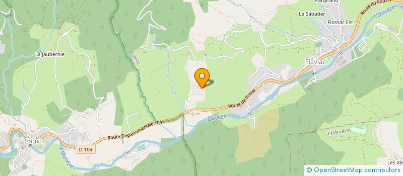 localisation de l'entreprise ASSOCIATION ECURIE DES BRUYERES  FLAVIAC