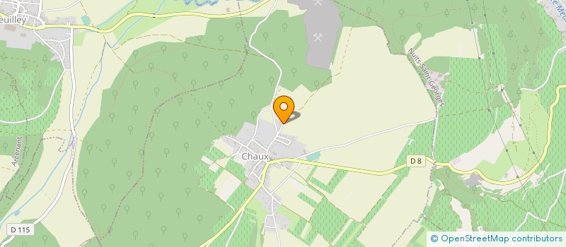 localisation de l'entreprise ASSOCIATION ECURIE DES SCEAUX D'OR à CHAUX