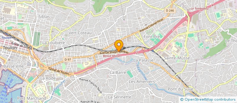 localisation de l'entreprise ASSOCIATION EDITIONS MEDICALES à TOULON