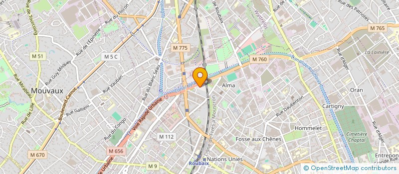 localisation de l'entreprise ASSOCIATION EDUCATION & DIGITAL SPORTS  ROUBAIX