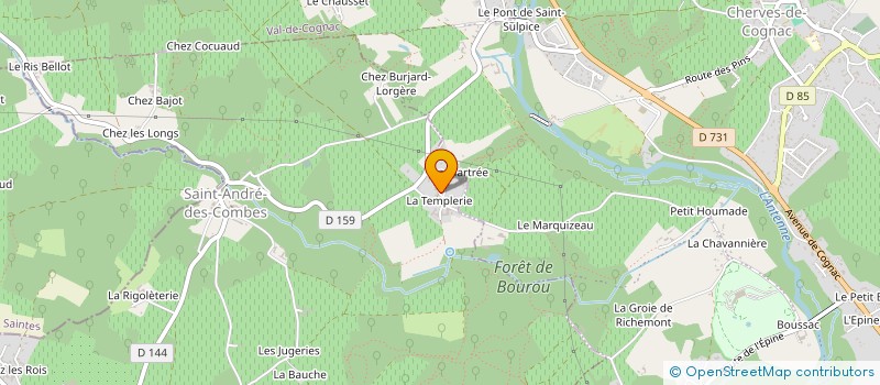 localisation de l'entreprise ASSOCIATION EDUCATION ET CULTURE DE COGNAC à LOUZAC-SAINT-ANDRE