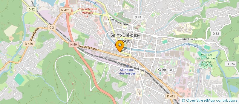 localisation de l'entreprise ASSOCIATION EDUCATION POPULAIR  SAINT-DIE-DES-VOSGES