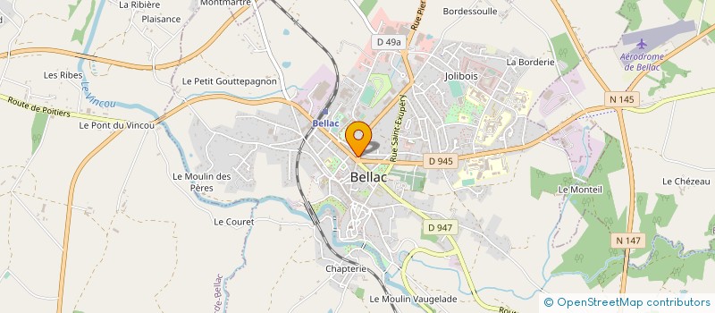 localisation de l'entreprise ASSOCIATION EDUCATION POPULAIRE à BELLAC