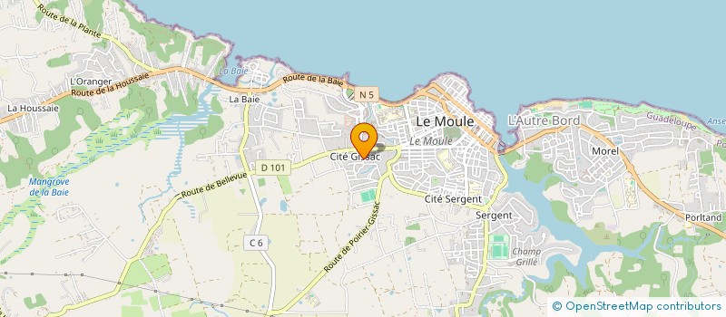 localisation de l'entreprise ASSOCIATION EDUCATION POUR TOUS à LE MOULE