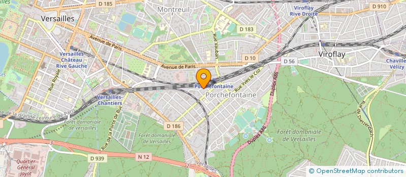 localisation de l'entreprise ASSOCIATION EDUCATIVE BIENHEUREUX CHARLES DE FOUCAULD à VERSAILLES