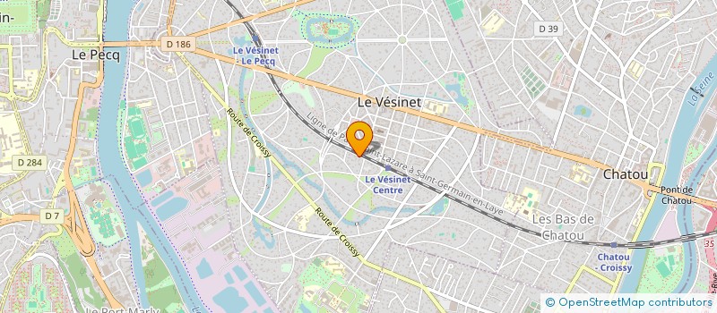 localisation de l'entreprise ASSOCIATION EDUCATIVE ET CULTURELLE DES BOUCLES DE LA SEINE (A.E.C.B.S)  LE VESINET