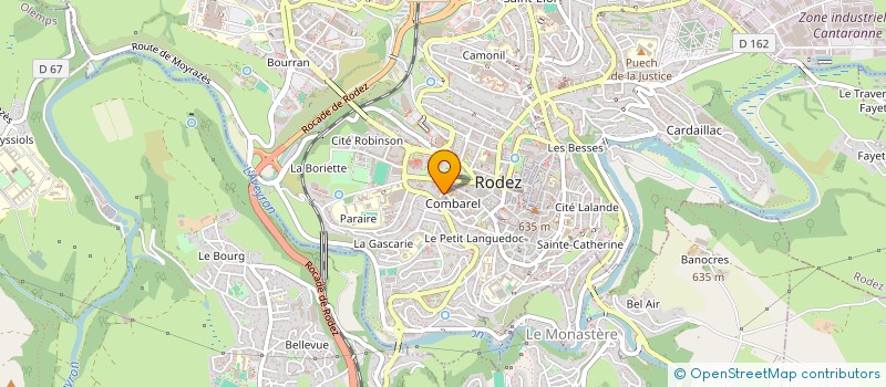 localisation de l'entreprise ASSOCIATION EDUCATIVE SPORTIVE ET D'AIDE AUX DETENUS DE LA MAISON D'ARRET DE RODEZ  RODEZ