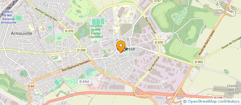 localisation de l'entreprise ASSOCIATION EGLISE EVANGELIQUE COLONNE DE FEU MINISTRIES (EECFM)  GONESSE